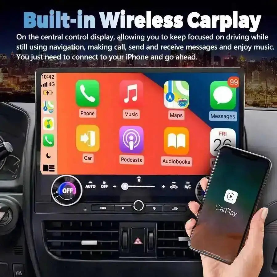For Toyota Prado 120 2002-2009 Car Radio 16.8" For Lexus Gx470 Touch Screen Carplay GPS Vi | AUTOKITSHOP