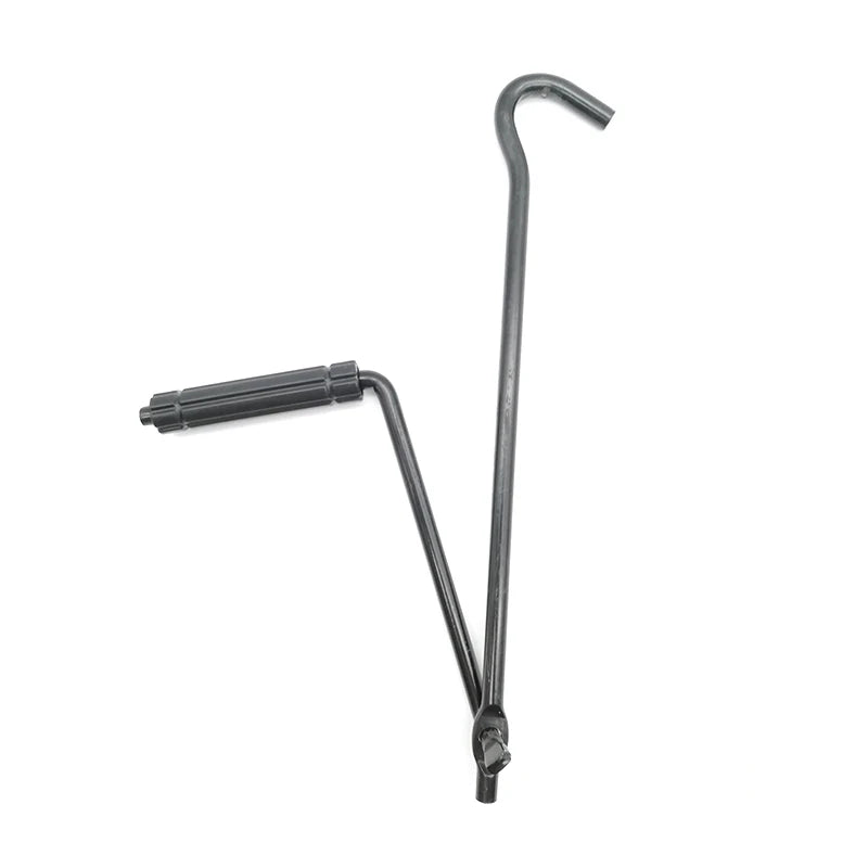 Foldable Car Auto Scissor Jack Crank Lever Iron Handle Lift Rod Bar Garage Tool