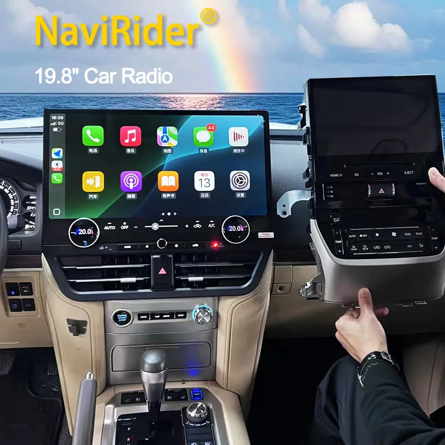 19.8" Car Radio For Land Cruiser 2008-2021 GXR VXR Qualcomm Octa core Android 13 Built-in  | AUTOKITSHOP