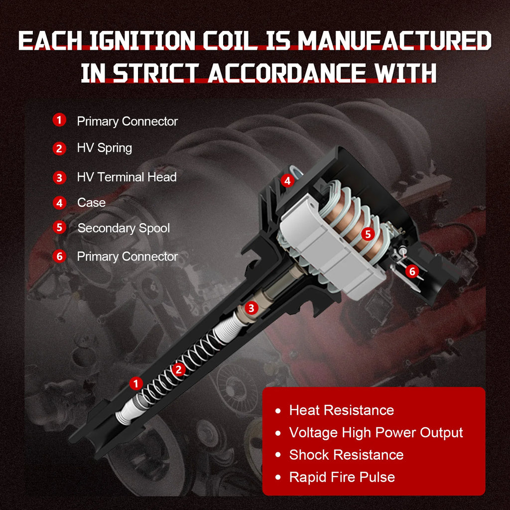 Ignition Coils Iridium Spark Plugs C1555 5c1612 Ic019 UF569 For Buick Chevrolet Cadillac S