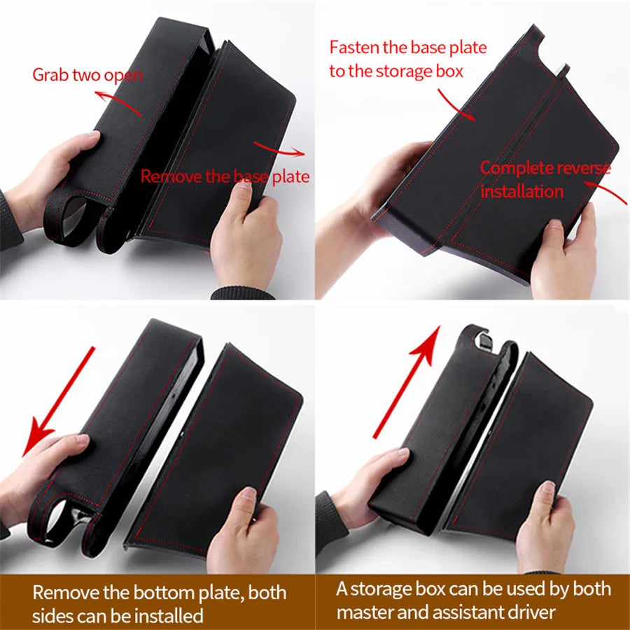 Car Seat Gap Organizer Vehicle Crevice Storage Box Accessories Cup Holder Black