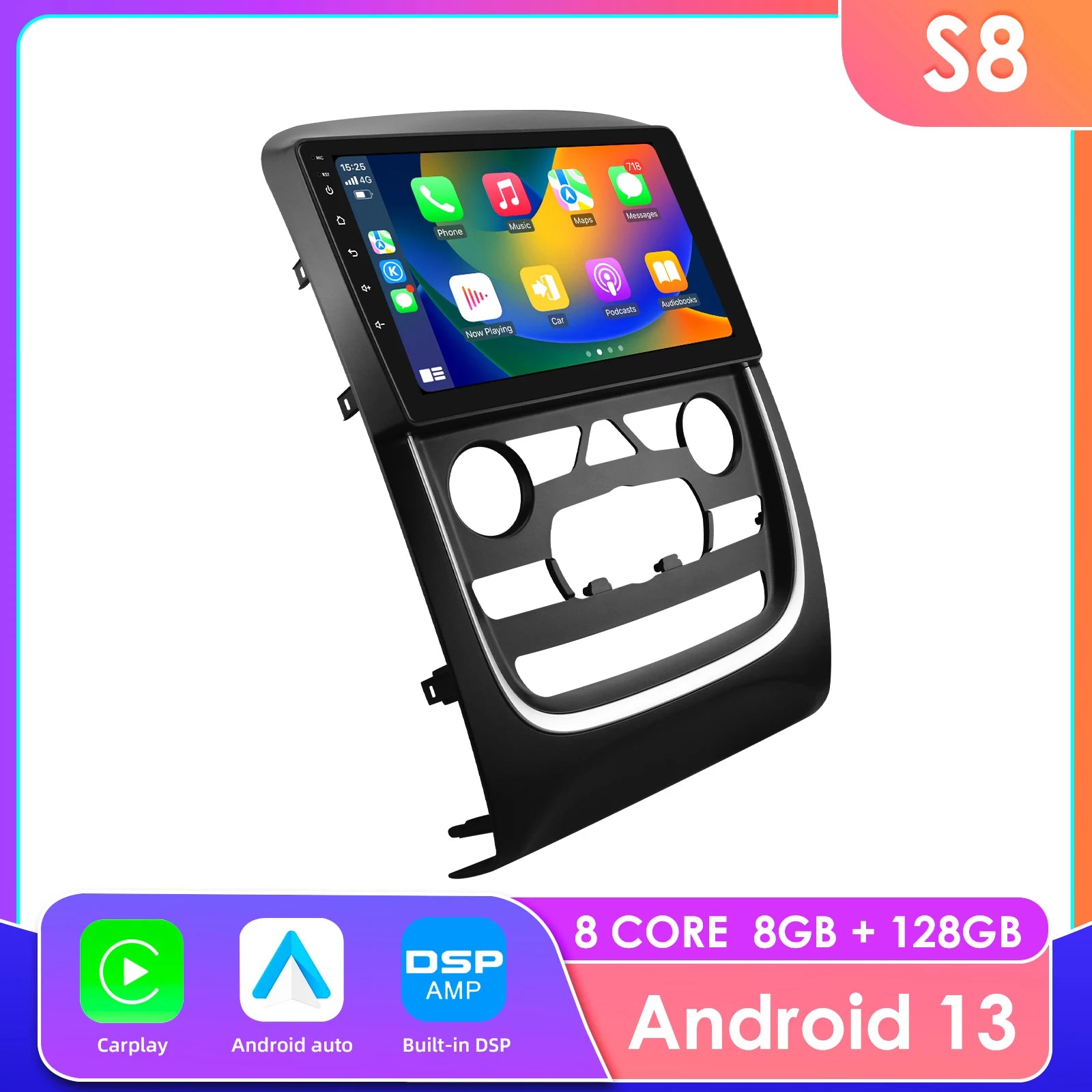9" Car Radio GPS 4G-LTE 360 Camera CarPlay Android Auto Stereo for Dodge Durango 2013-2018 - Multimedia Player with RDS
