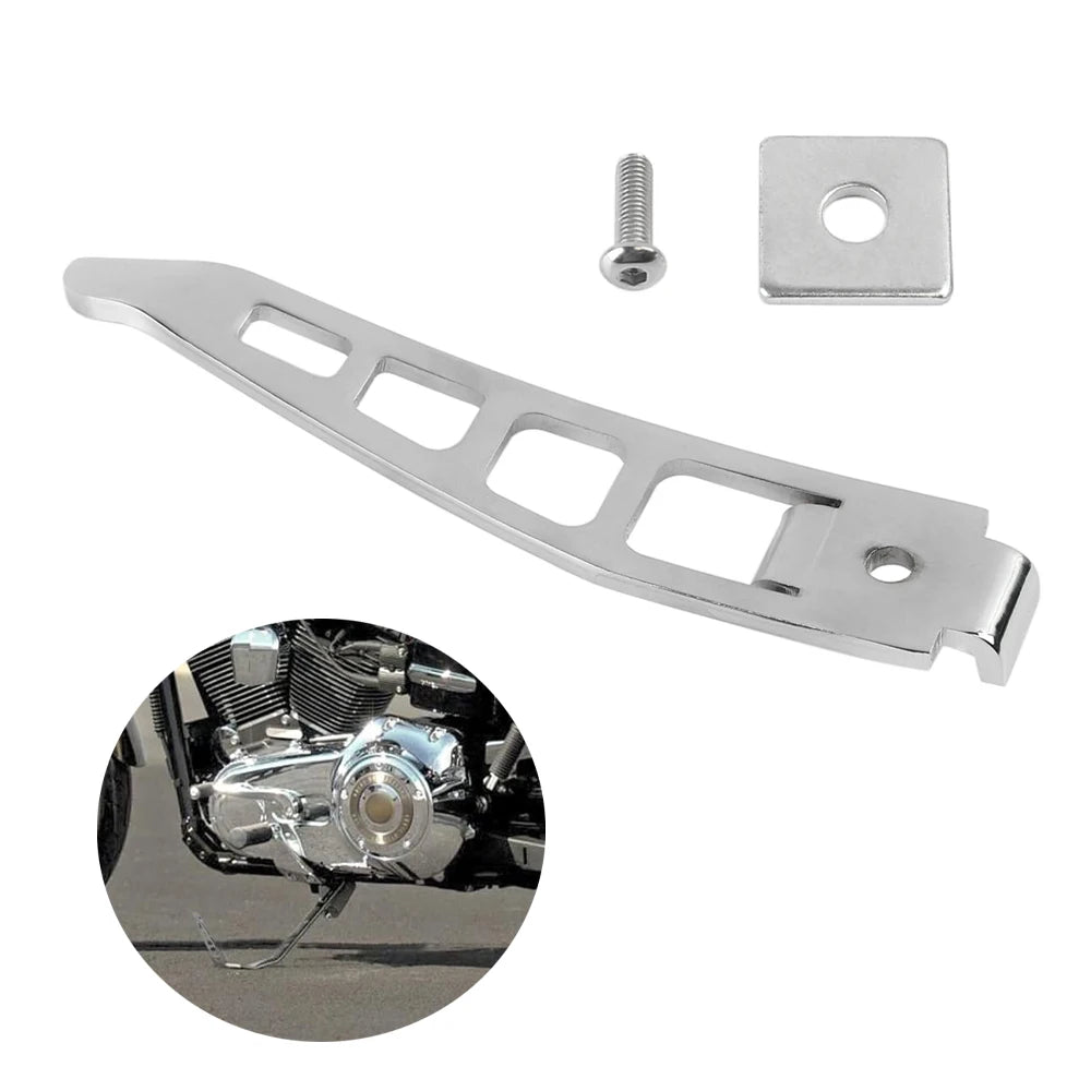 CNC Motorcycle Stand Extension Kit Chrome kickstand For Harley Dyna Low Rider Street Bob Fat Bob - Automotive LED Light