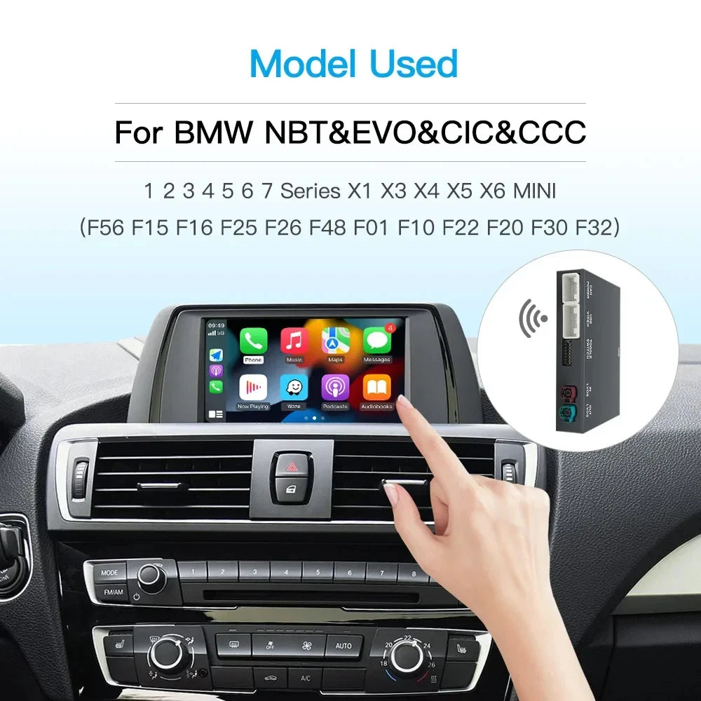 Wireless CarPlay Android AUTO for BMW NBT/CIC System 1 2 3 4 5 6 7 Series X1 X3 X4 X5 X6 M