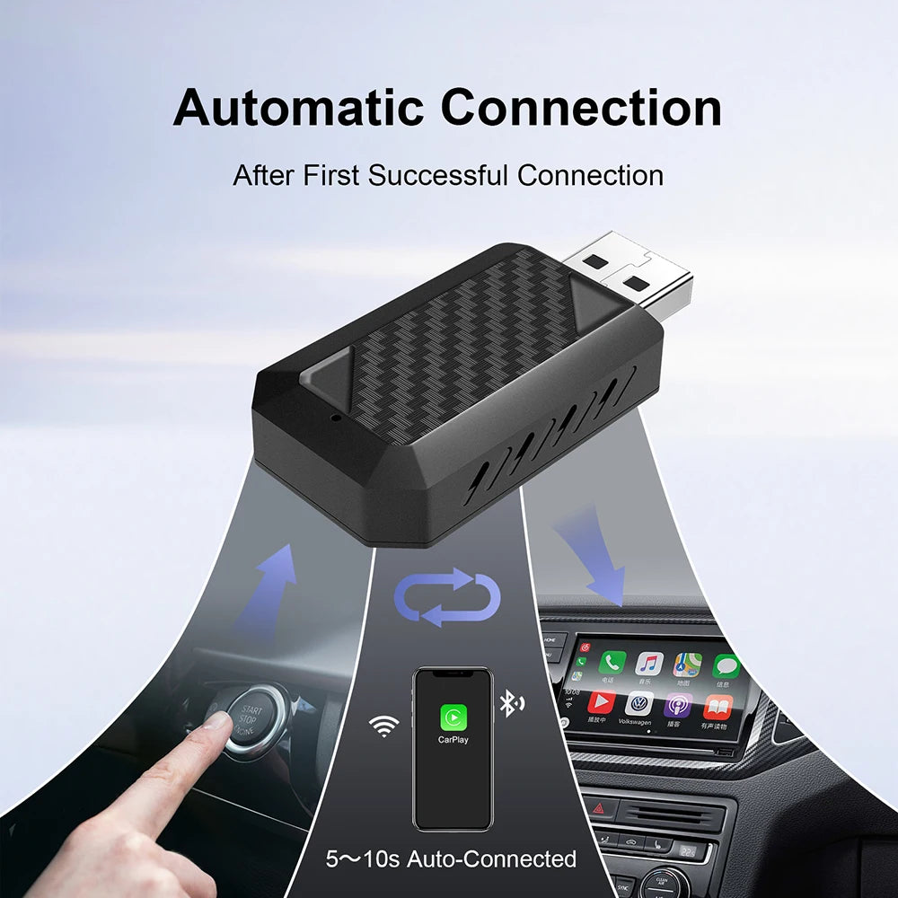 Carplay Wireless Adapter Android Auto 2in 1 Smart Dongle 2025 5G WIFI For iphone Android P | AUTOKITSHOP