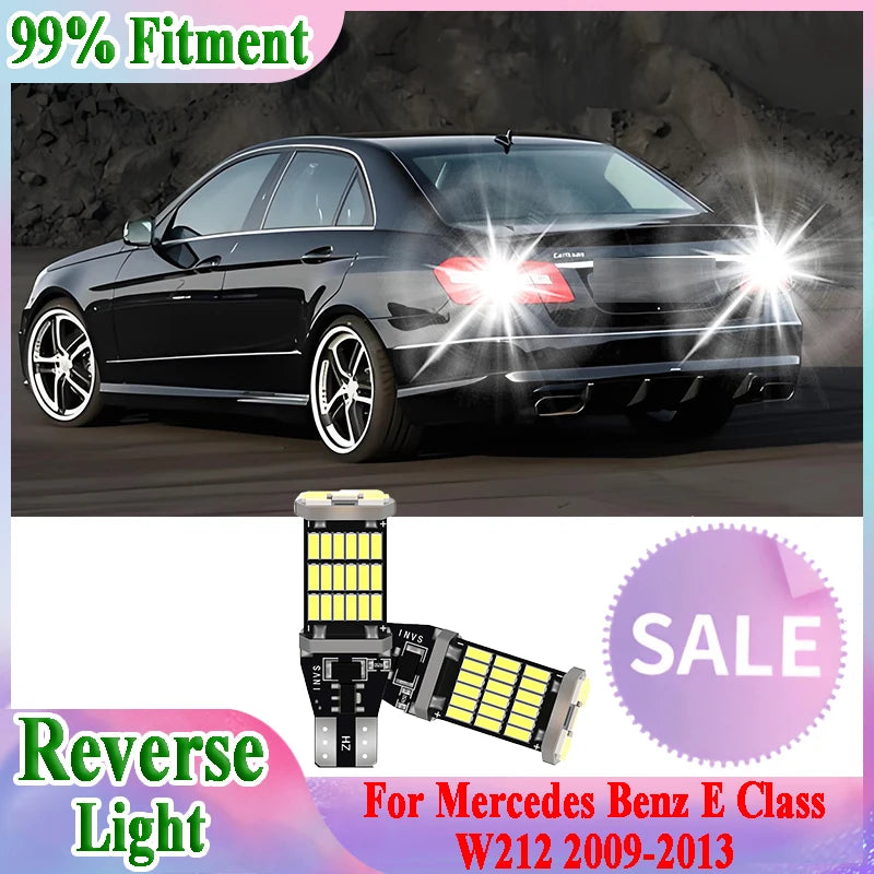 T15 W16W Car LED Reverse Light 6000K White CSP Chips For Mercedes Benz E Class W212 2009 2