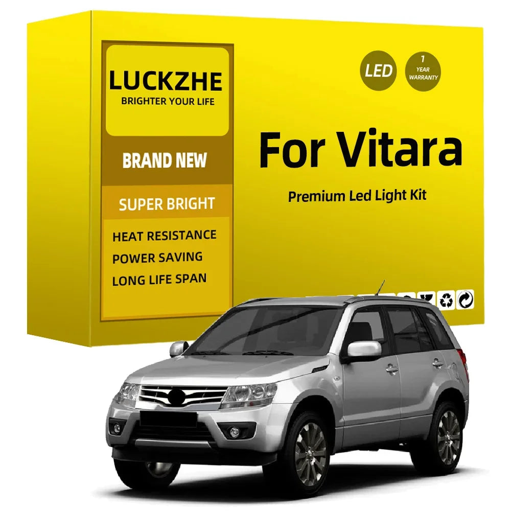 LED Interior Light Kit for Suzuki Vitara For Grand Vitara 1999-2015 - Canbus Dome Map Door Trunk Bulbs | AUTOKITSHOP