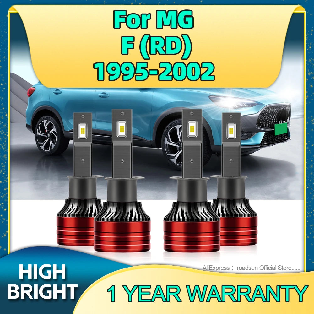 2/4Pcs LED Bulb Car Headlight H1 6000K 12V 250W High Power Lamp For MG F (RD)1995 1996 199