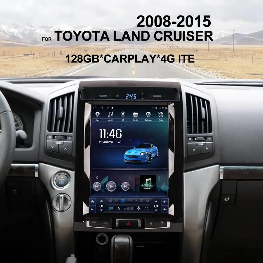 12.1" Android For Toyota Land Cruiser 200 LC200 2008-2015 Stereo Autoradio Multimedia Play