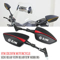 Aluminum Motorcycle Handlebar Rear View Mirrors Anti-glare Mirror for SYM CRUISYM 125 200 250 30 - Automotive LED Light