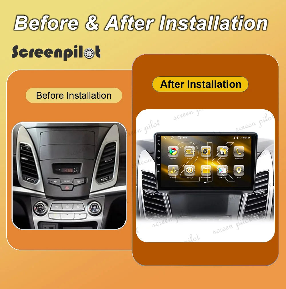 Android 16 For Ssangyong Korando 3 Actyon 2 2013-2017 Stereo Car Radio Multimedia Video Pl | AUTOKITSHOP