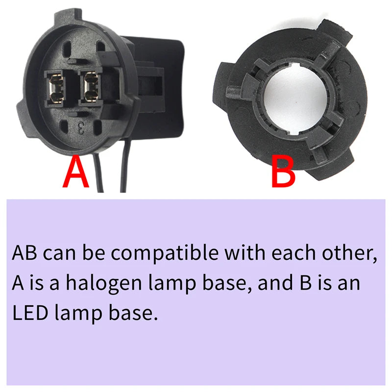 H7 Adapter Holder For VW Polo Lamando Lavida Touran Tiguan Skoda Octavia uperb LED Headlig
