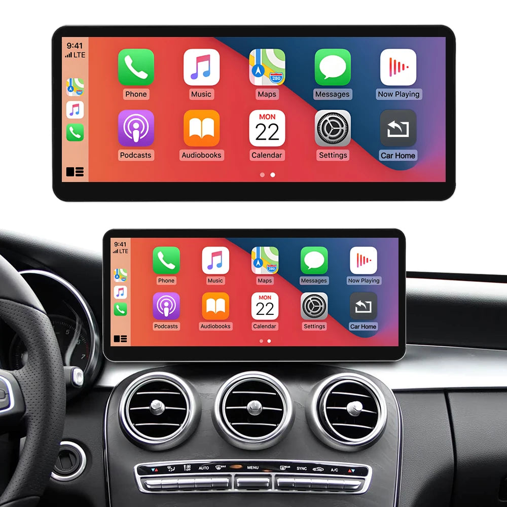 12.3 Wireless Carplay Screen Multimedia Display For Mercedes-Benz C GLC V Class W205 W447  | AUTOKITSHOP