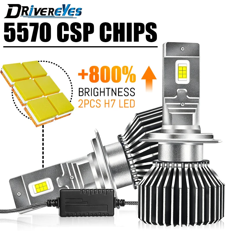 Ultra Bright H4 H7 LED Headlight Canbus H11 H8 H9 H1 9005 HB3 9006 HB4 9012 HIR2 Auto Car