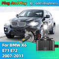 LED Headlights HID D1S Turbo Car Light Bulbs 30000LM Two-sided CSP Chip For BMW X6 E71 E72