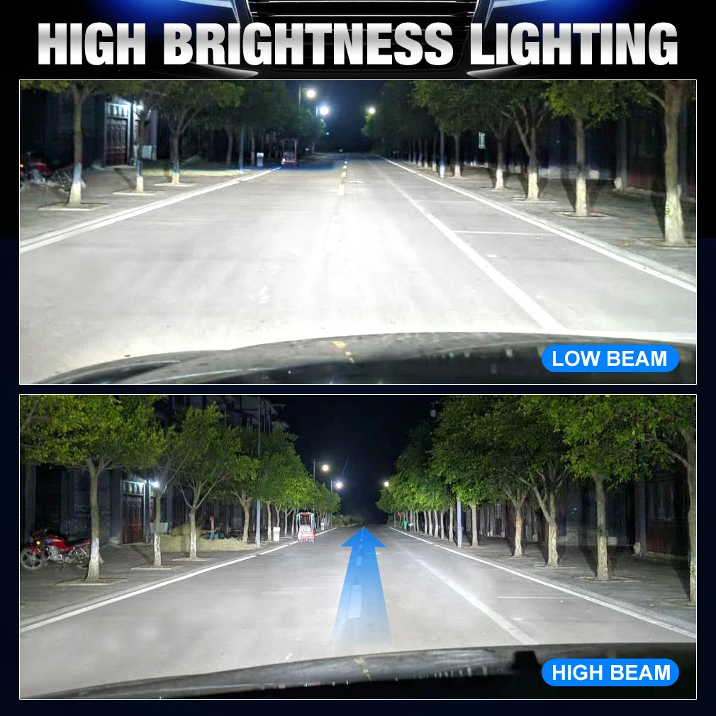 20000LM Canbus H4 LED Headlight Bulbs 9003 HB2 lampada 80W High Low Beam Car Light Turbo F