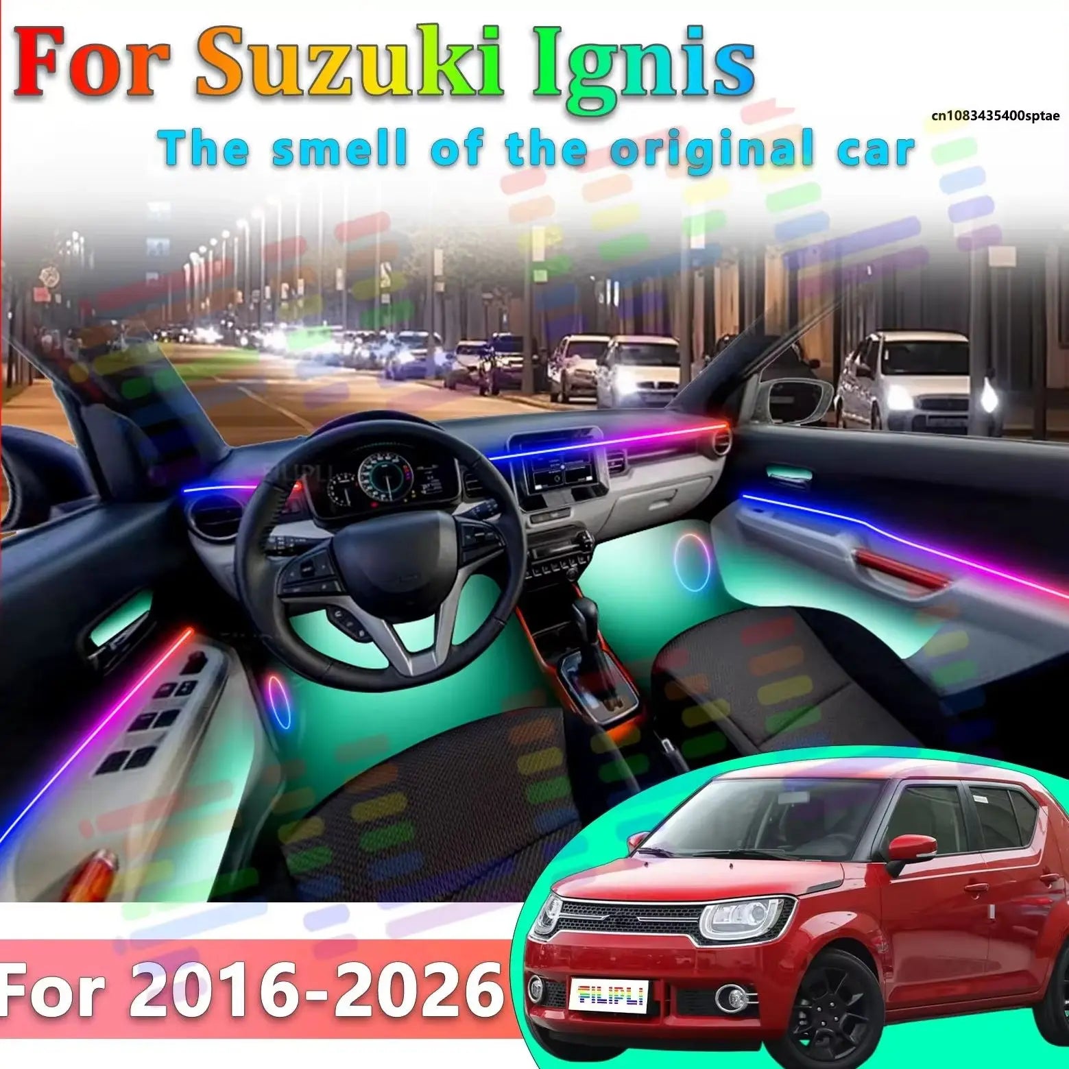 64 RGB - Neon Strip - for Suzuki 2016-2026 - App Control - Car Interior Lighting | AUTOKITSHOP