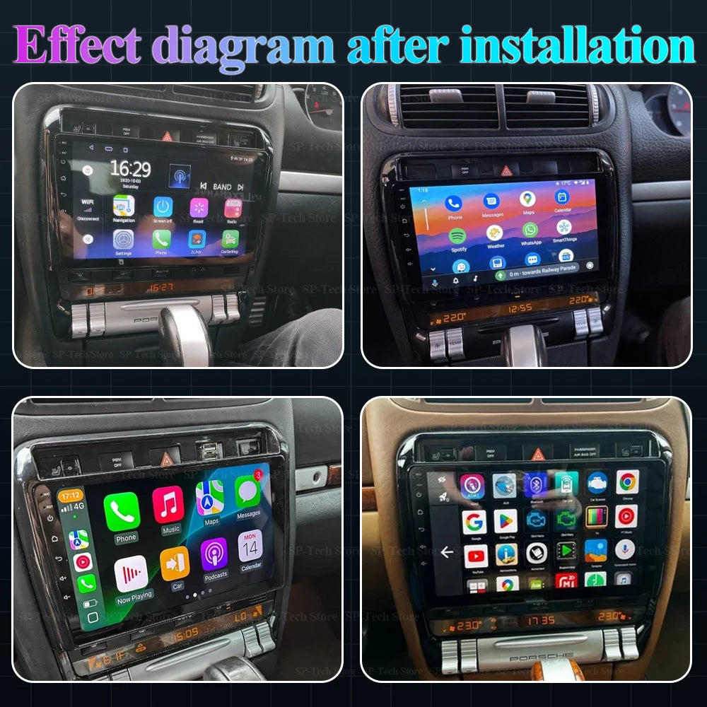 Android 16 Car Radio For Porsche Cayenne 957/955 2002-2010 Car Multimedia Video Player Hea | AUTOKITSHOP