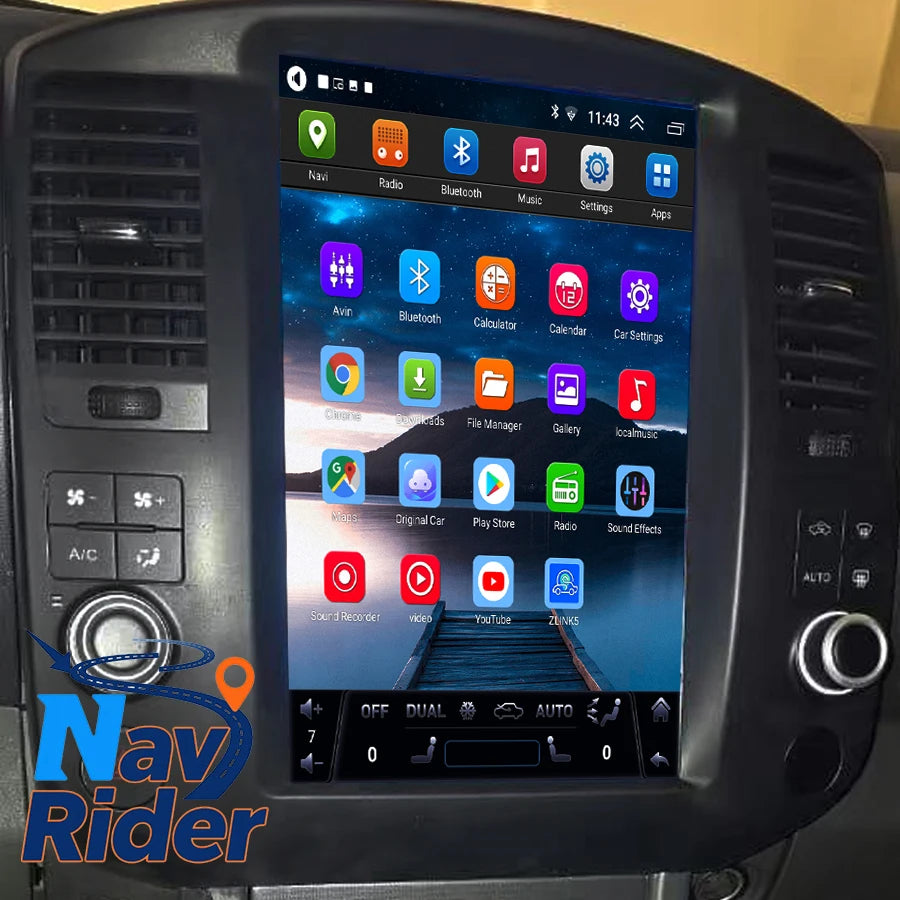 Stereo Auto Radio GPS Car Navigation 4G WiFi Head Unit 12.8" Android Multimedia Video Play