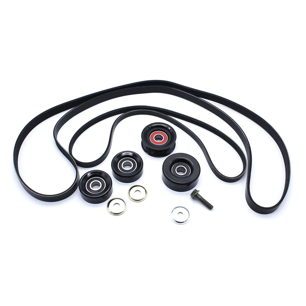 1set Belt Idler & Pulley Kit For Holden Commodore VT VX VU VY VZ V8 LS1 LS2 GEN3 5.7 6.0L