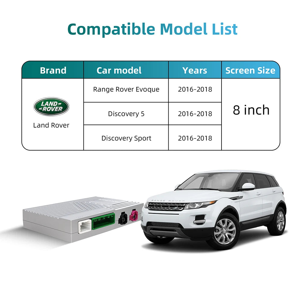 Wireless CarPlay Android Auto retrofit kit decoder box CarPlay Interface for Lander Rover  | AUTOKITSHOP
