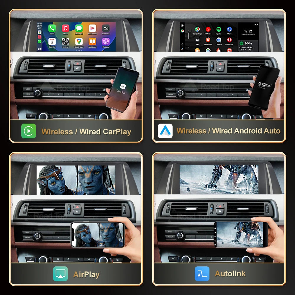 12.3' RoadTop Car Multimedia Radio Linux Player For BMW 5 Series 2011-2017 F10 F11 CIC NBT