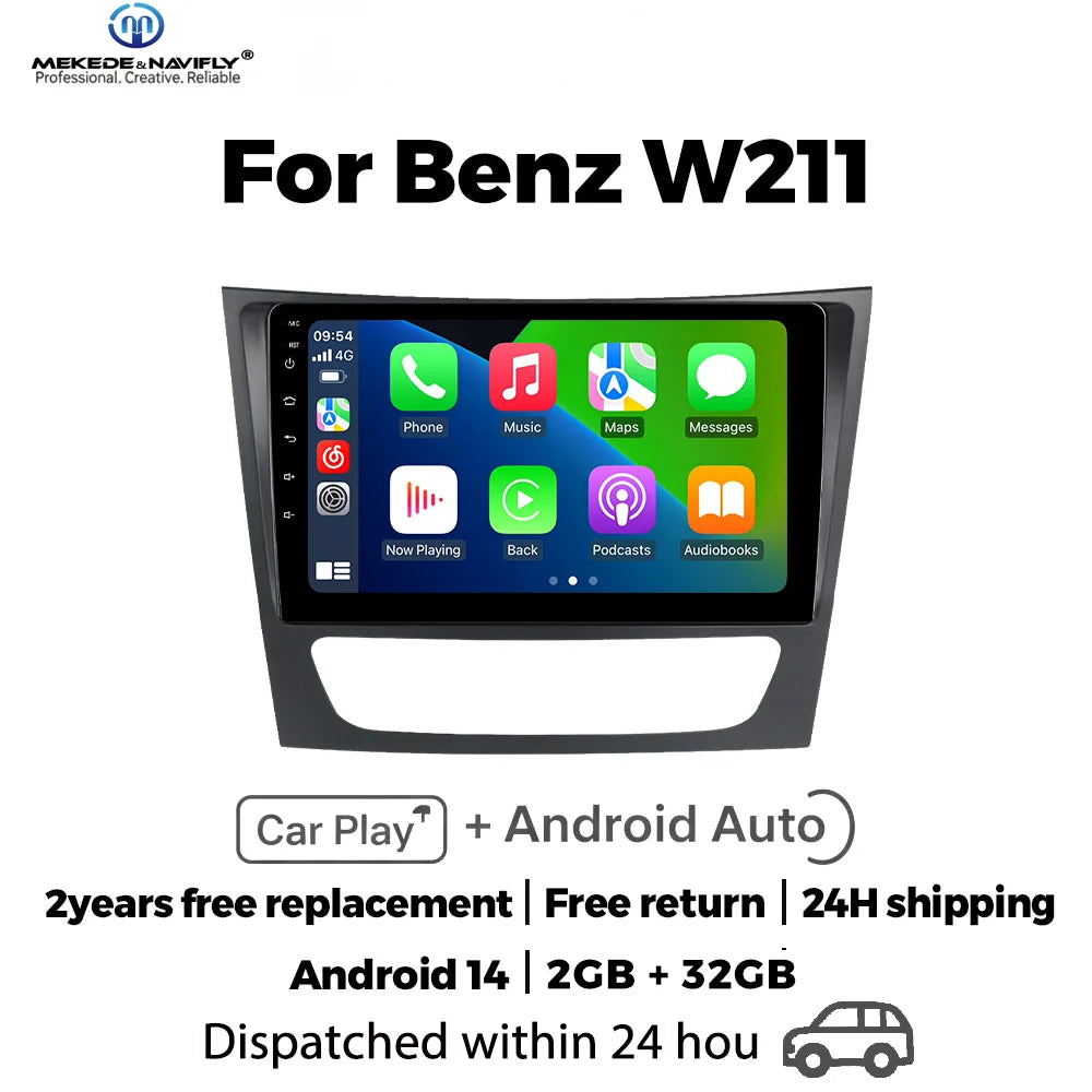 IPS Screen 9inch Car Radio For Mercedes Benz E-Class W211 E200 E220 E300 E350 E240 E270 E2