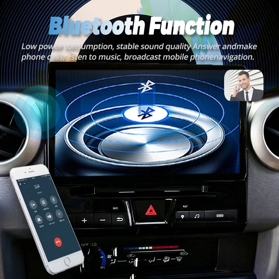 11.5" For Toyota Land Cruiser LC70-LC76-LC79 2007-2024 Screen Multimedia Video Player Navi