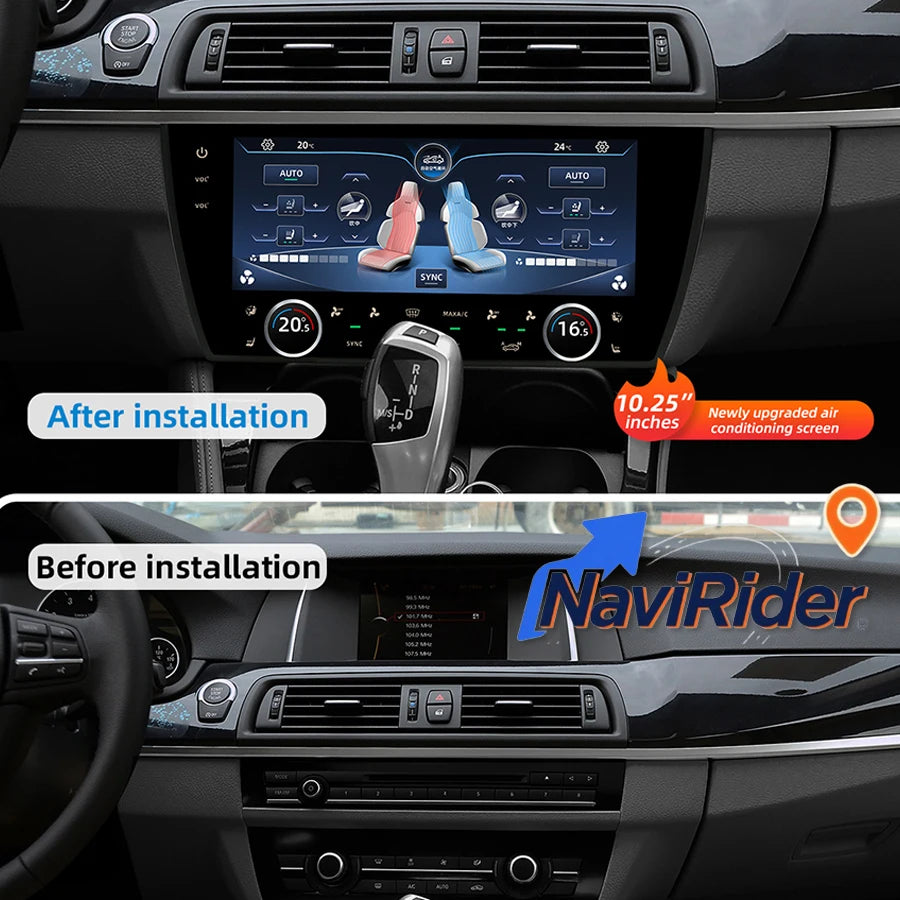 10.25inch HD Air Conditioning Climate Control Screen AC Panel Touch Board For BMW 5 Series