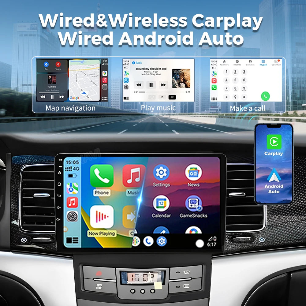 Android 16 For SsangYong Korando 3 Actyon 2 2010 - 2013 2K QLED Android Car Radio Multimed