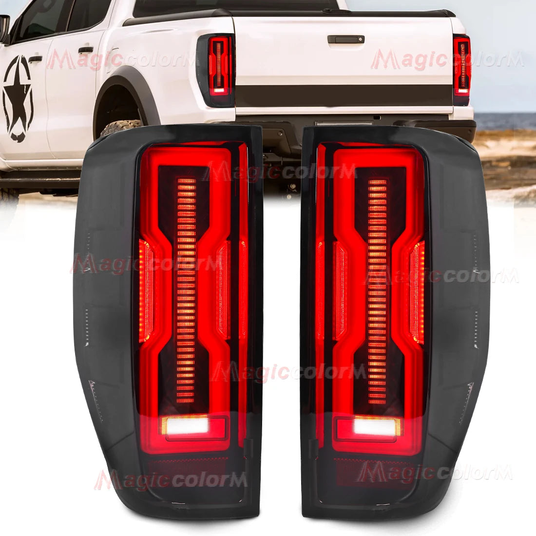 Left/Right Tail Lamps For Ford Ranger Raptor Wildtrak XLT XLS XL 2012 2013 - 2020 2021 Tur | AUTOKITSHOP
