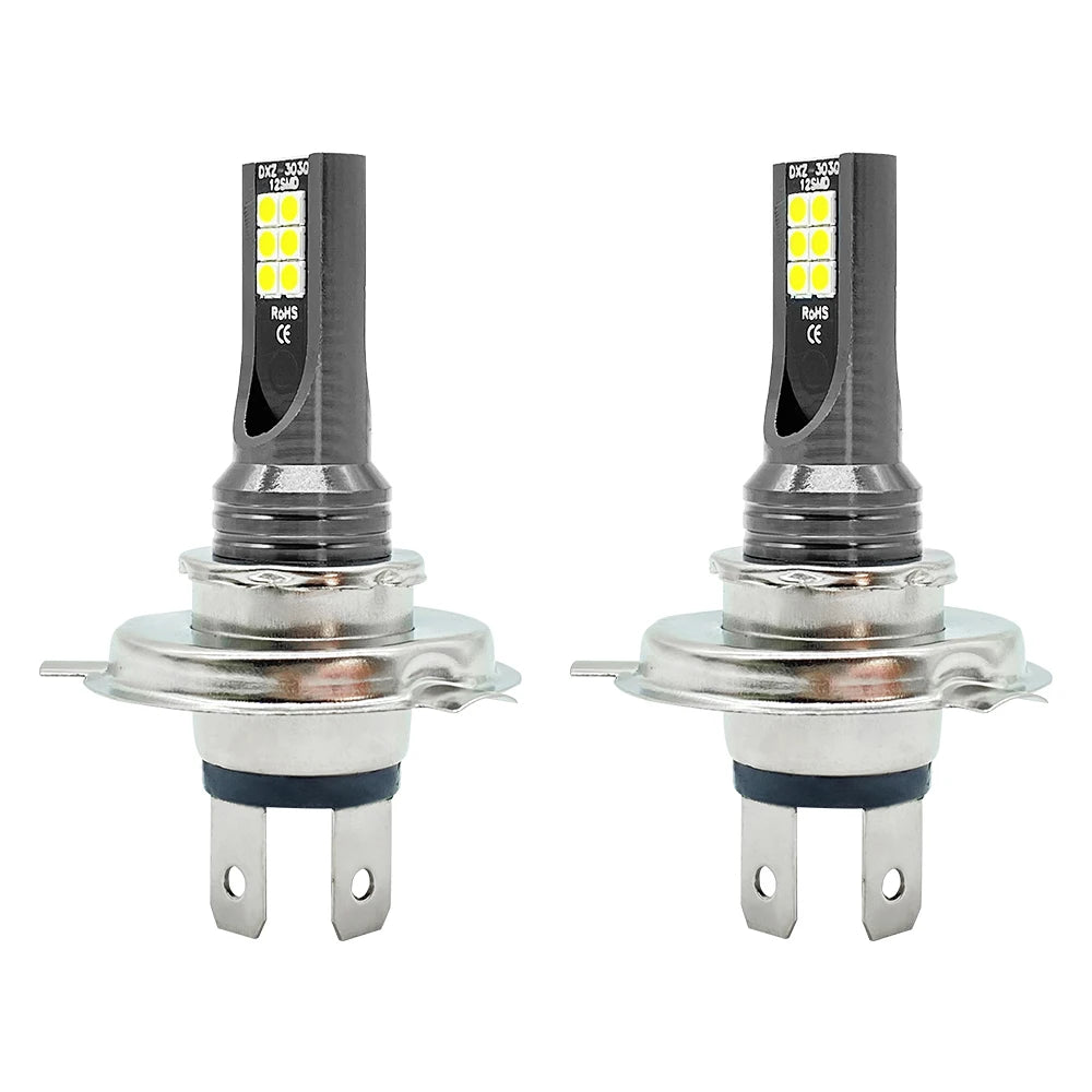 2Pcs LED H4 H7 H11 Car Headlight  H8 H9 H10 H1 H3 Car Fog Light Bulbs 9005 9006 Auto Driving Running Lamps 12000LM 80W 12V 24V