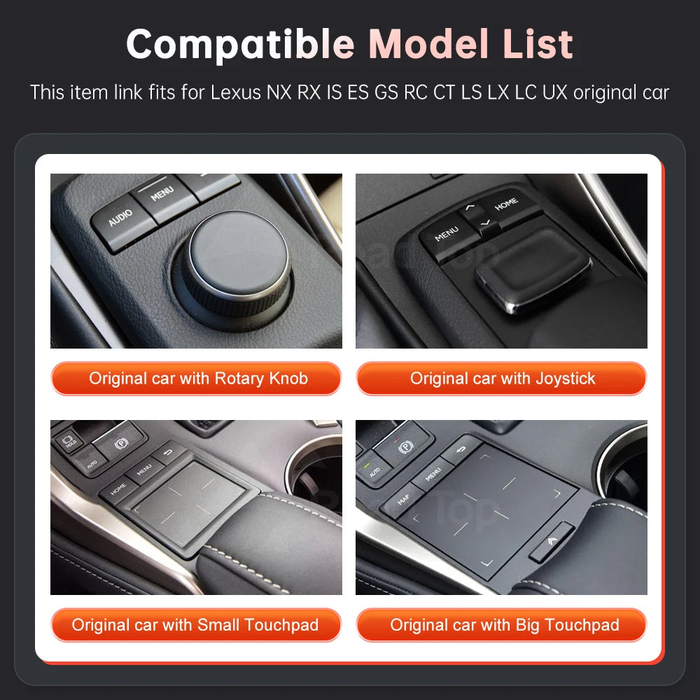 RoadTop Wireless CarPlay For Lexus NX RX IS ES GS RC CT LS LX LC UX GX 2014-2019 with Andr | AUTOKITSHOP