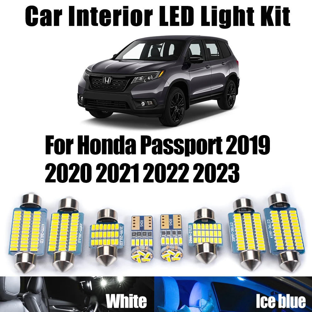 17-Piece LED Interior Light Kit for Honda Passport - Canbus Error-Free Bulbs | AUTOKITSHOP