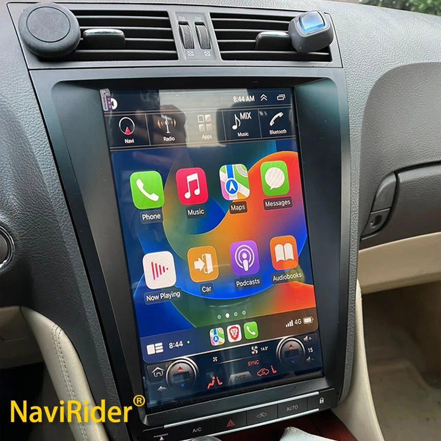 12.8 Android 14 Tesla Screen Radio Carplay For LEXUS GS300 2009 GS350 2010 Gs450h 2006 Car