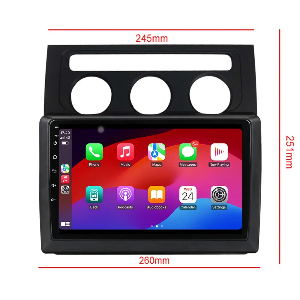 Android 14 For VW Volkswagen Caddy 3 2004-2010 Car Radio Multimedia Navigation GPS Wireles