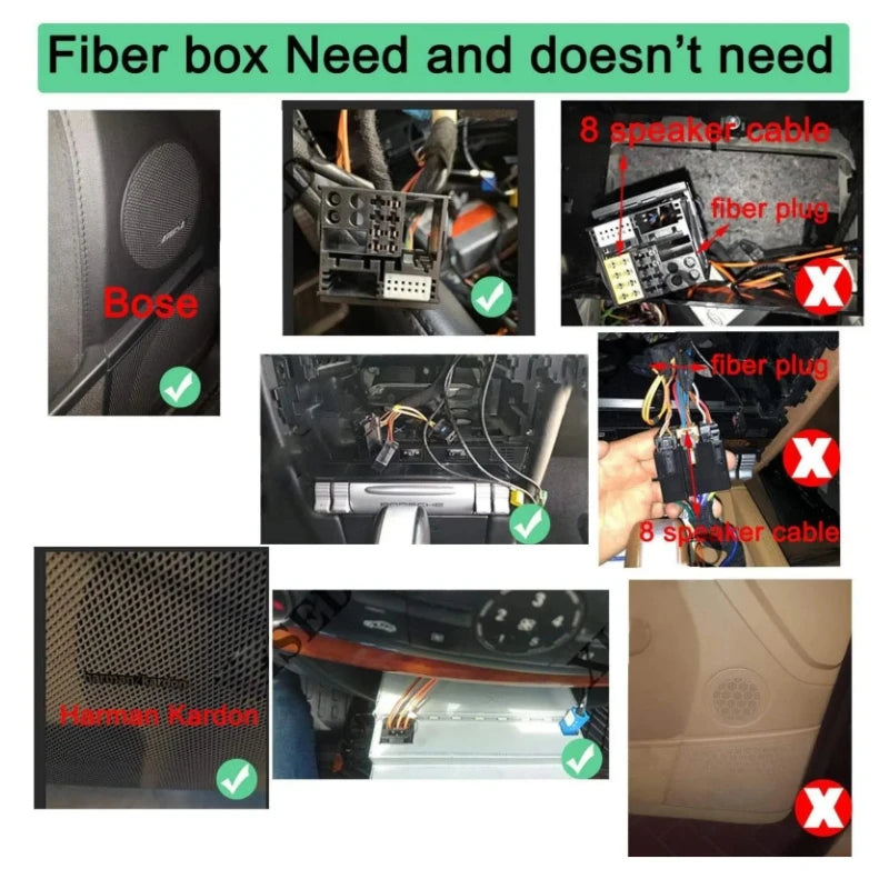 Car Stereo Radio Fiber Optic Decoder Plus Box for Porsche Cayenne For Mercedes Benz GL ML  | AUTOKITSHOP