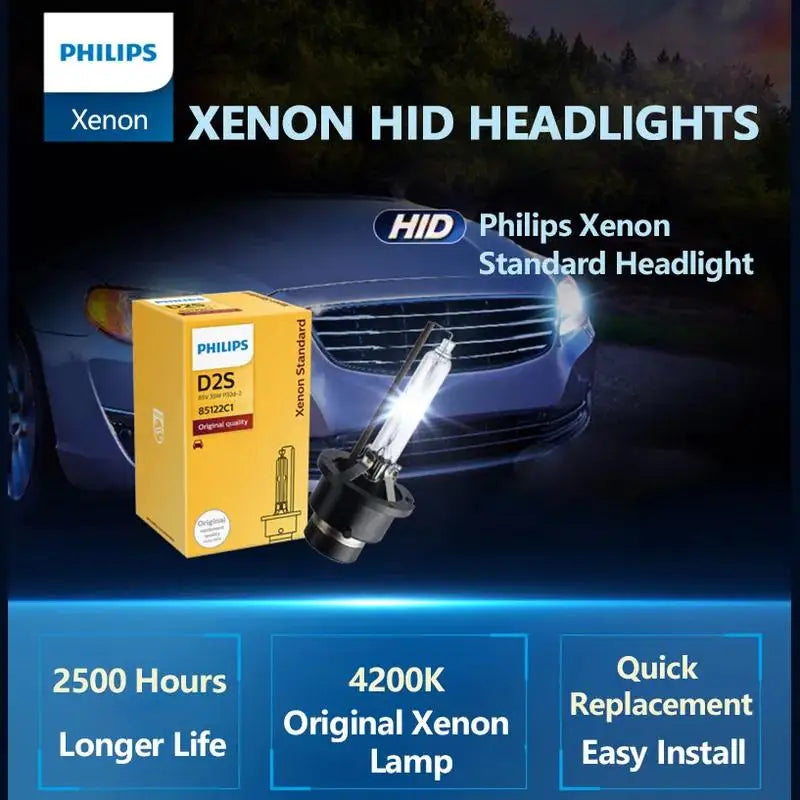 Philips D1S D2S D2R D3S D4S Xenon Standard 12V 35W Original XenStart HID Head Light Car Bu