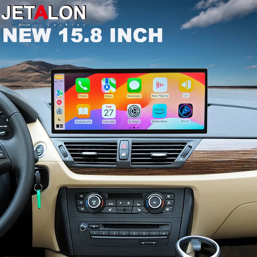 15.8inch Screen Carplay 4G For BMW X1 E84 2010-2015 CIC System Car Radio Video Multimedia