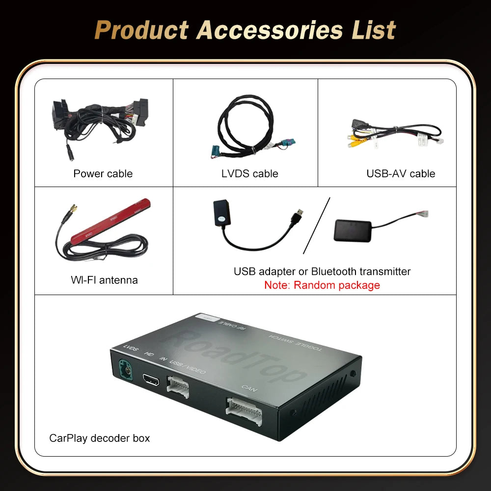 Wireless CarPlay for Mercedes Benz GLC W205 2015-2018 with Android Auto Mirror Link AirPla