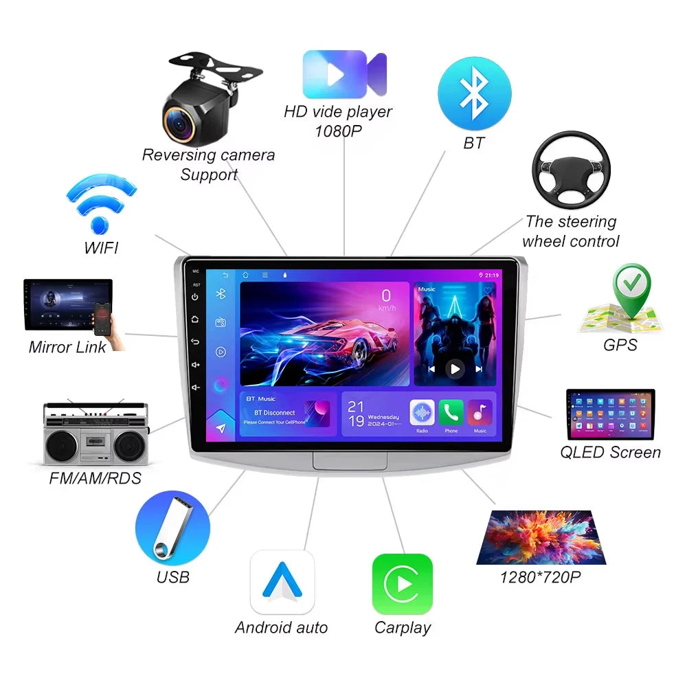 Android 16 For Volkswagen Vw Passat B6 B7 Cc 2007-2016 Carplay Auto Car Radio Multimedia P | AUTOKITSHOP