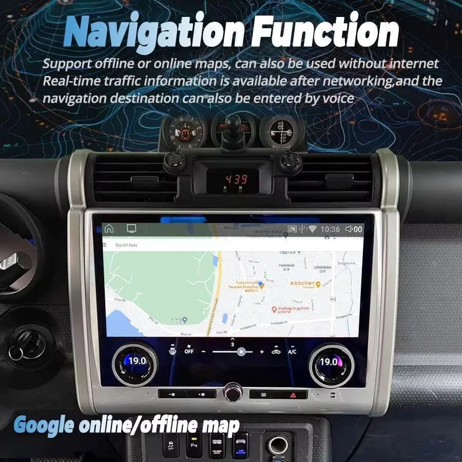 13.3“ Android Car Radio Multimedia Player For Toyota FJ Cruiser J15 2007-2024 Carplay Auto | AUTOKITSHOP