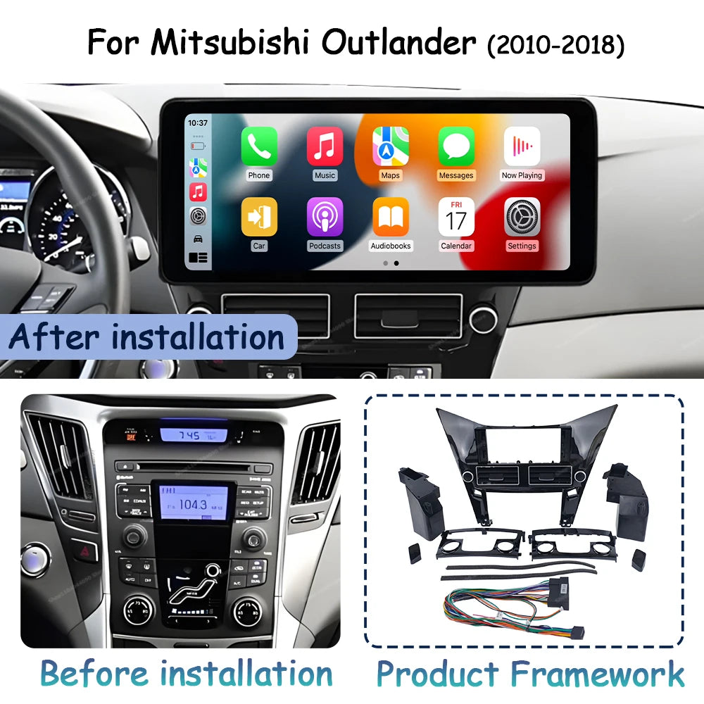 Android OS QLED Car Touch Display Screen for Hyundai Sonata 2010 - 2018 Multimedia Radio P