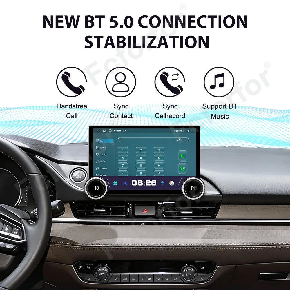 High Performance 11.5 Inch Android 15 HD Touch Screen CarPlay Android Auto GPS Car Stereo