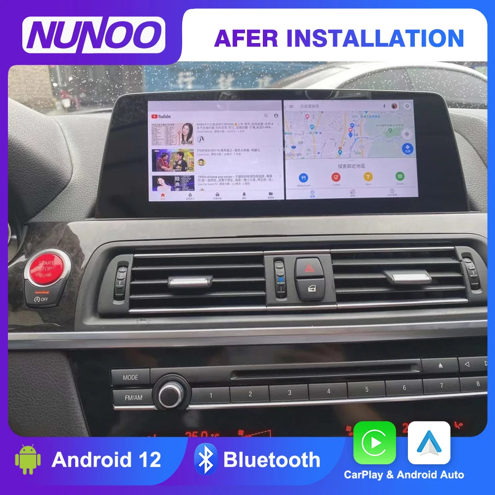 Android 14 8+128GB CarPlay For BMW 6 Series F06 F12 F13 2011-2018 GPS Car Multimedia Playe