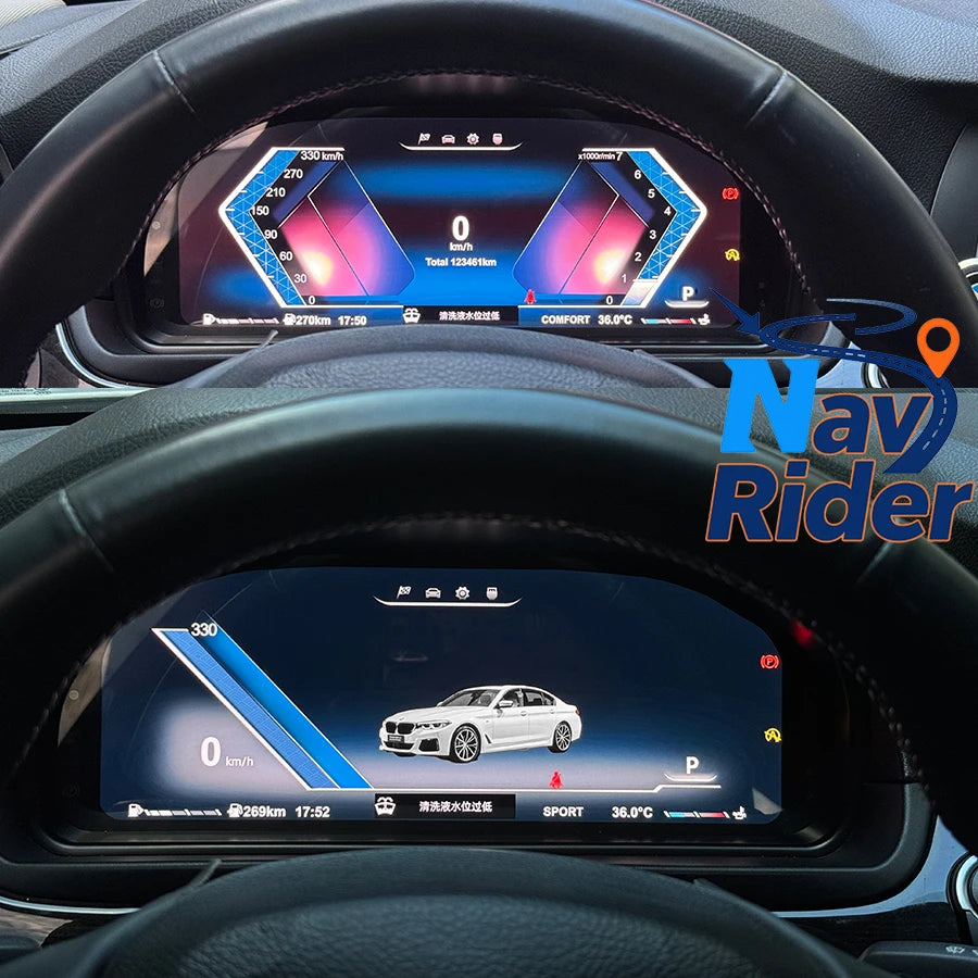 12.3inch LCD Dashboard Panel Instrument Cluster For BMW 5 6 7 Series GT F10 F06 F12 F13 F0 | AUTOKITSHOP
