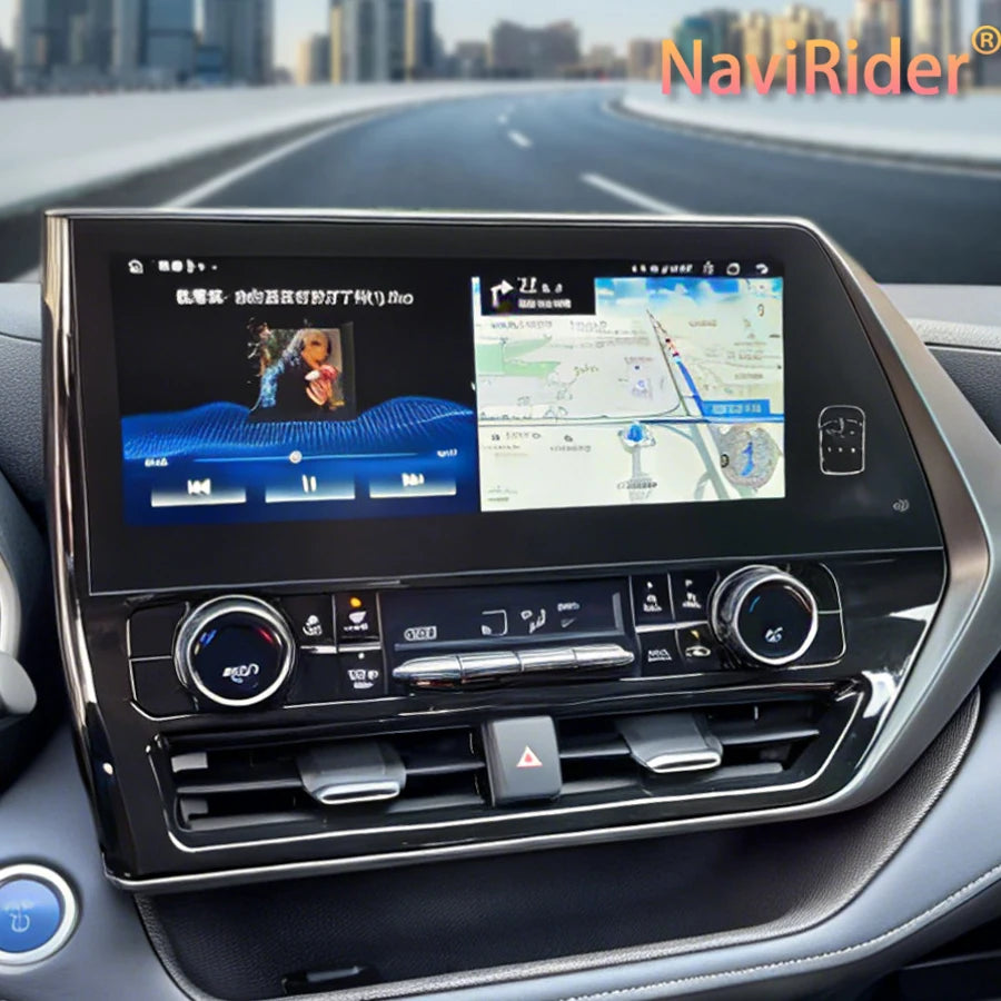 12.3'' GPS Carplay For TOYOTA Highlander Crown Kulger Gxl 2021 2022 2024 Android 15 Car Mu