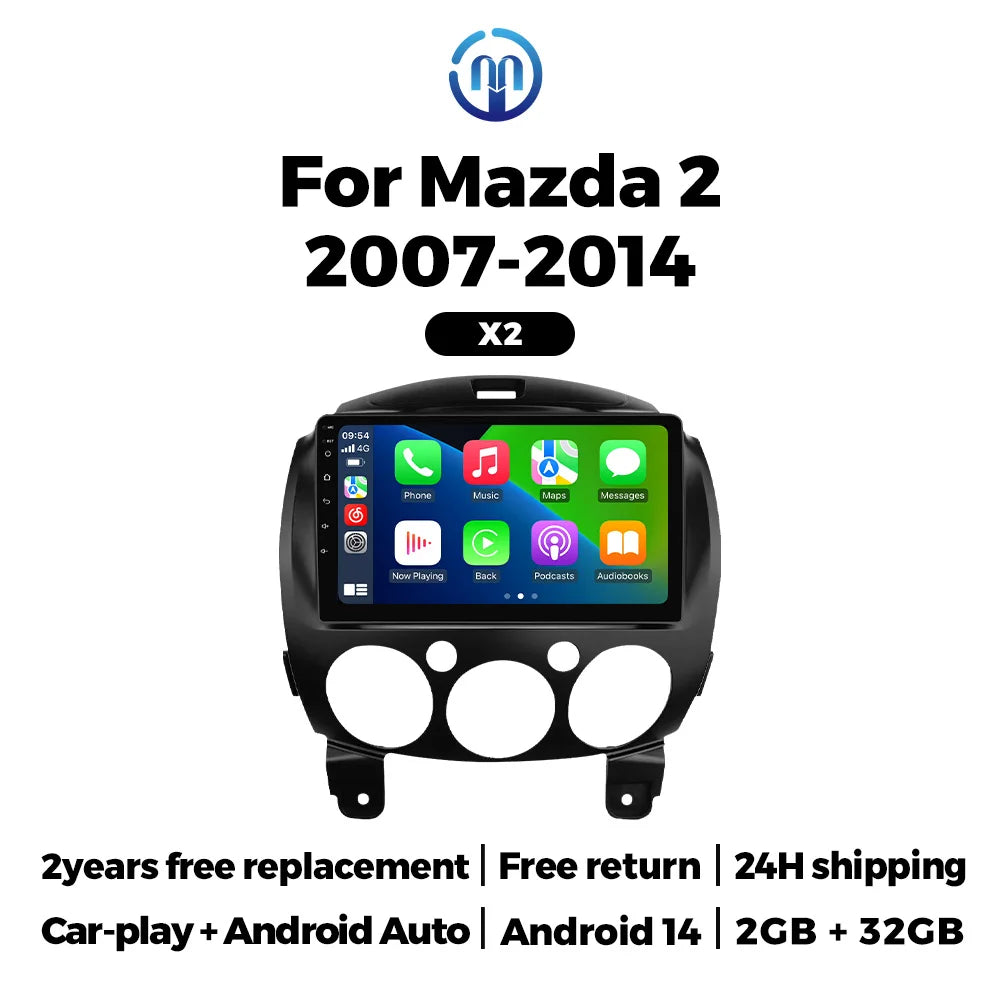 Android Car Radio for MAZDA 2 Mazda2 2007 2008 2009 2010 2011 2012 2013 2014 Carplay Multi | AUTOKITSHOP