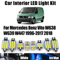 LED Interior Light Kit for Mercedes Benz Vito W638 W639 W447 1996- 2016 - Canbus Dome Map Door Trunk Bulbs | AUTOKITSHOP
