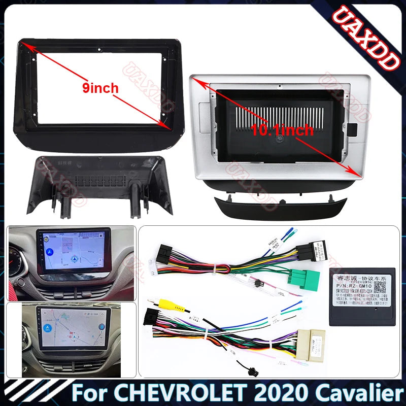 For CHEVROLET 2020 Cavalier 9 10.1 INCH Car DVD Radio Android Stereo Harness Screens Navig